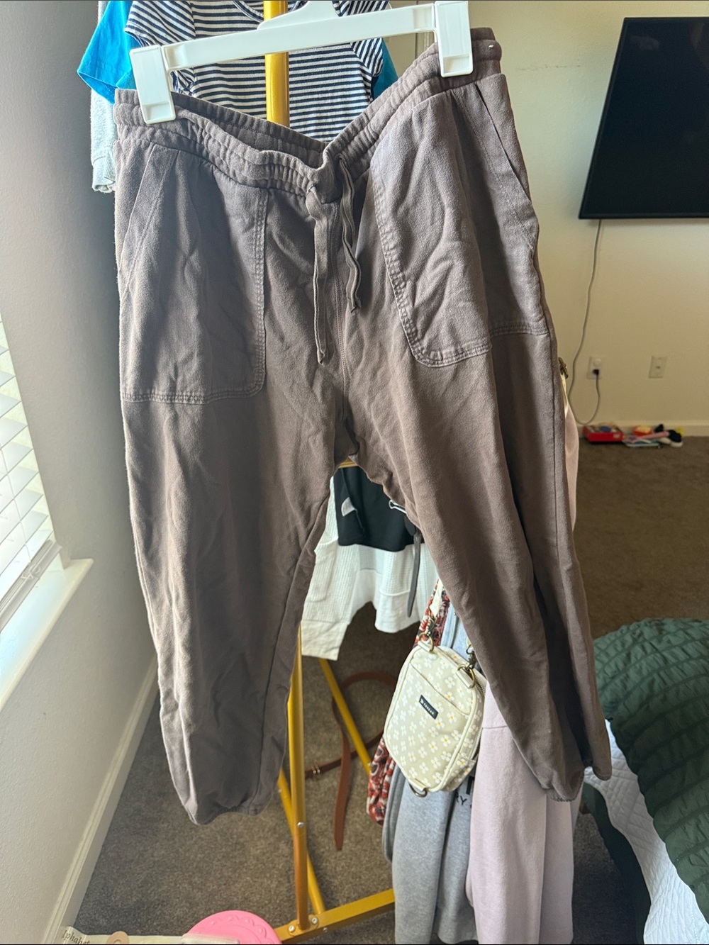 American Eagle Outfitters Brown Drawstring Joggers